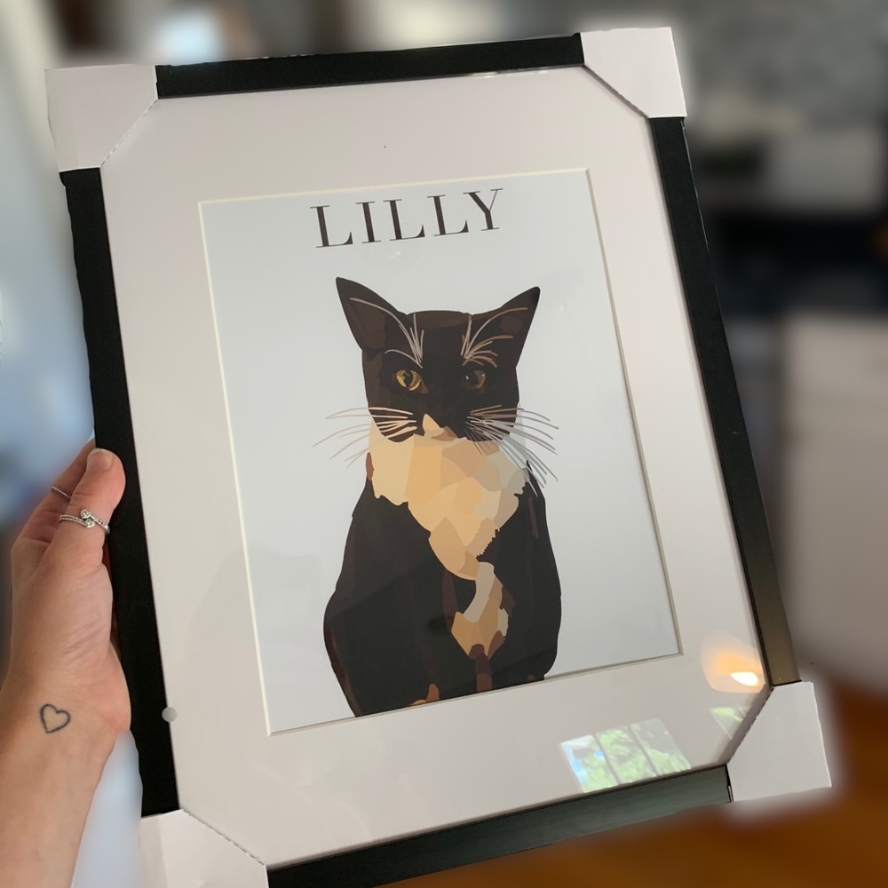 Fully customizable Framed Pet Art - Picture 1 of 2
